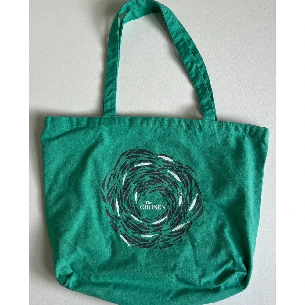 The Chosen- Against the Current Teal Green Canvas Tote Bag